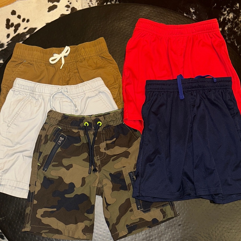 Cat & Jack Kids Shorts Set - Red, Navy, Tan, Camo